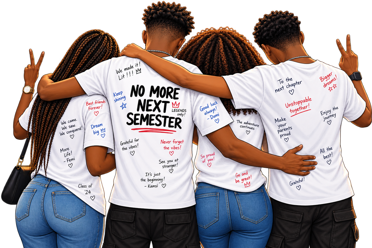 Students signing out